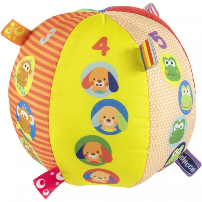 Игрушка мягкая CHICCO Музыкальный мячик, разноцветный 11564000000