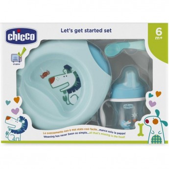 Набор детской посуды CHICCO, Голубой