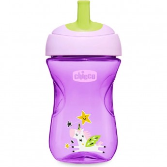Поильник CHICCO ADVANCED CUP 12+, фиолетовый